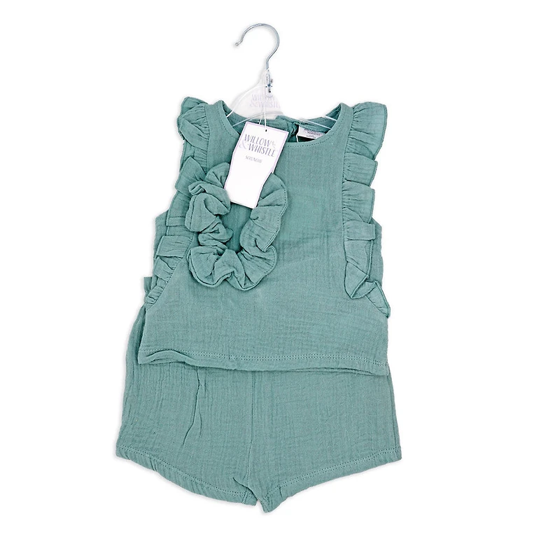 Willow & Whistle Blue Short Set