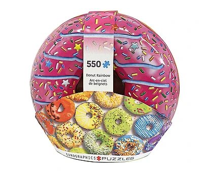 Eurographics Donut Shaped Tin 550 Pc Puzzle