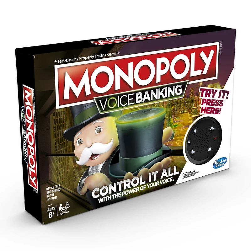 Monopoly Voice Banking Electronic Family Board Game - English Edition