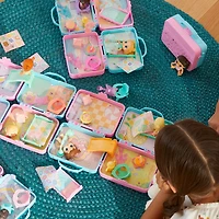 Baby Alive Foodie Cuties, Surprise Toy with Accessories, 10 Surprises in Lunchbox-Style Case