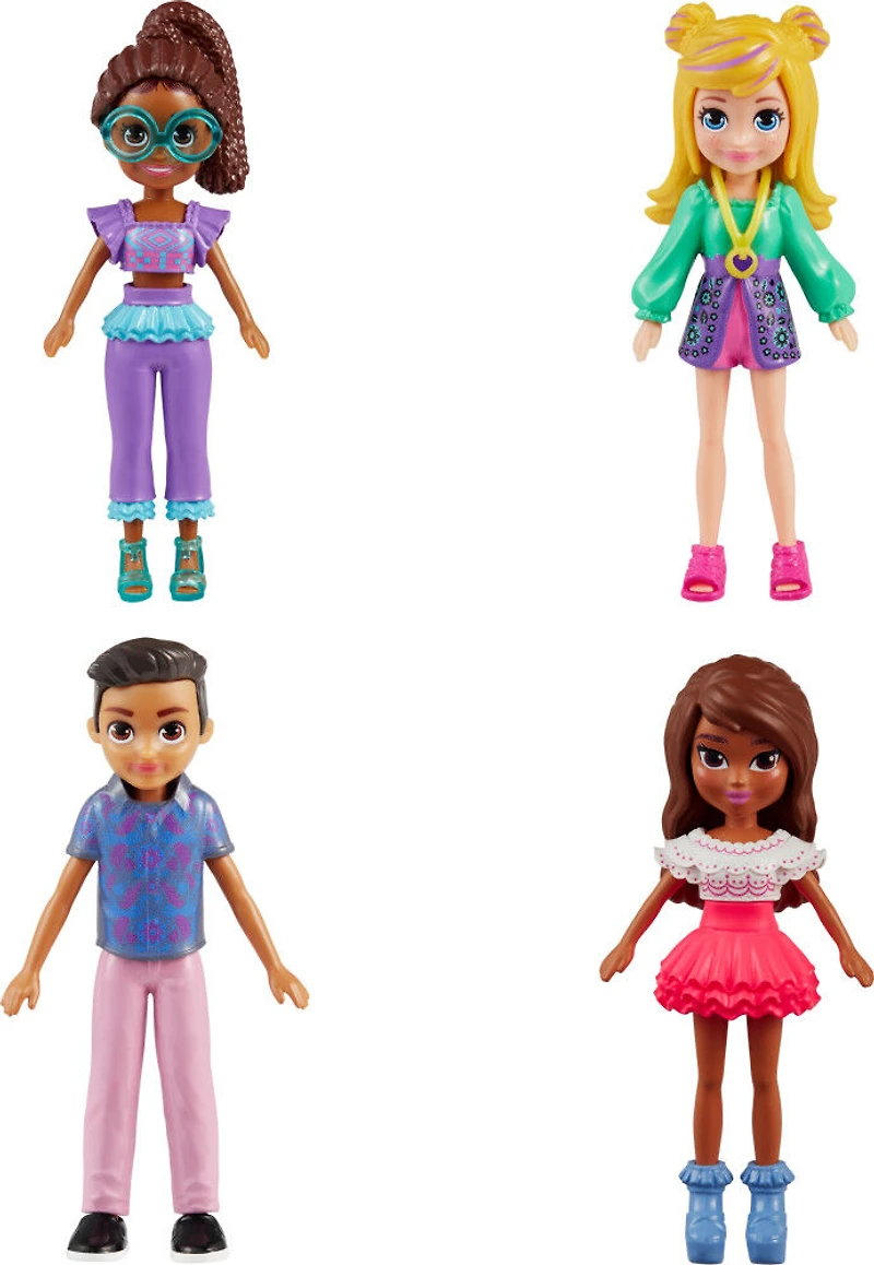 Polly Pocket  Coffret Mode  Aventures à Rio, 4poupées, 49éléments