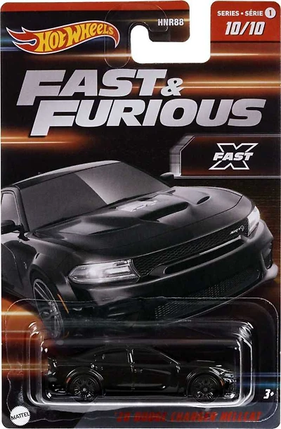 Hot Wheels Véhicule Fast & Furious Dodge Charger Hellcast Widebody