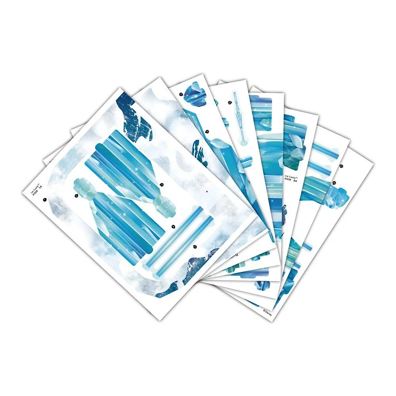 4D Build, Disney Princess Frozen Elsa's Ice Palace Paper 3D Puzzle Paper Model Kit, 73 Piece Paper Model Kit