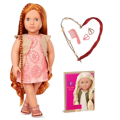 Our Generation Patience Poupée à coiffer 46 cm avec livret de coiffures - Édition anglaise