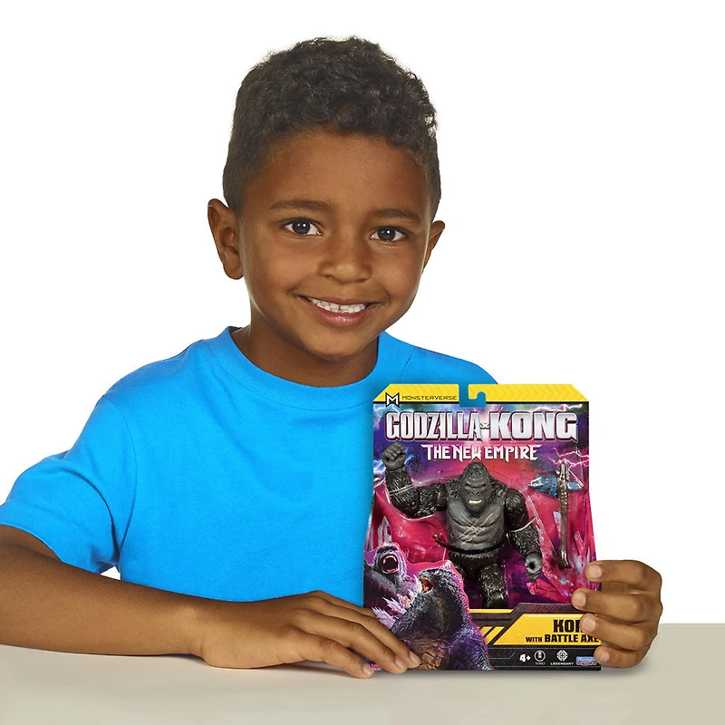 Godzilla x Kong Figurine 6 pouces Kong Avec Hache de Guerre