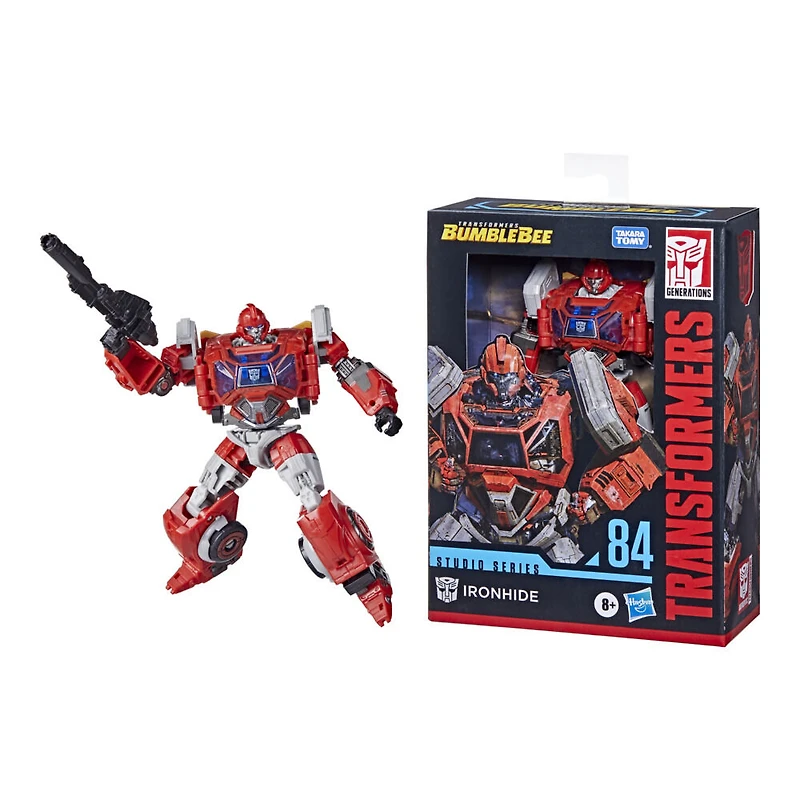 Transformers Studio Series 84, figurine Ironhide classe Deluxe de 11 cm du film Transformers : Bumblebee