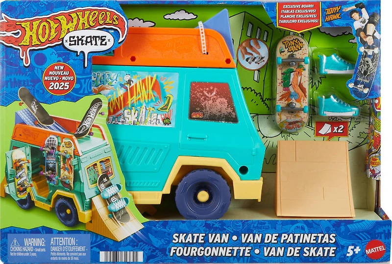 Hot Wheels Skate-Van Skate-coffret conçu en collaboration avec Tony Hawk