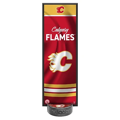 Emballage de Plaque décorative et porte-rondelle des Flames de Calgary de la LNH