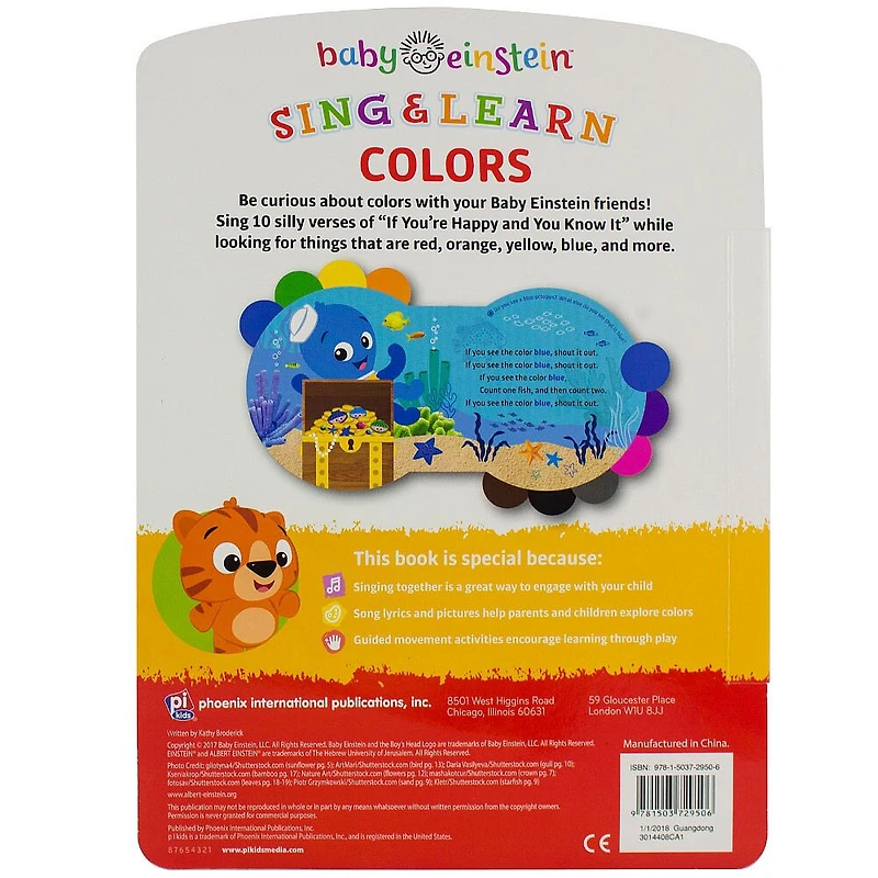 Baby Einstein Sing and Learn Board Book: Colors