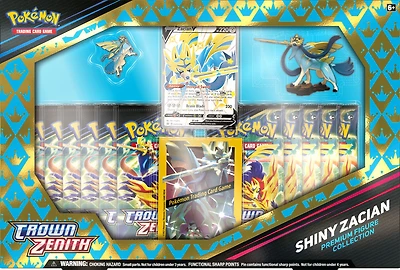 Figurine Premium Zénith Suprême Pokémon - Zacian/Zamazenta brillants - Édition anglaise - L'assortiment peut varier