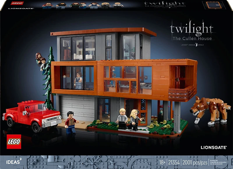LEGO Ideas Twilight The Cullen House - Collectible Set for Adults 18+ - DIY Craft for Movie Fans - 21354
