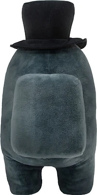 Among Us 12" Plush - Black With Top Hat And Face Mask