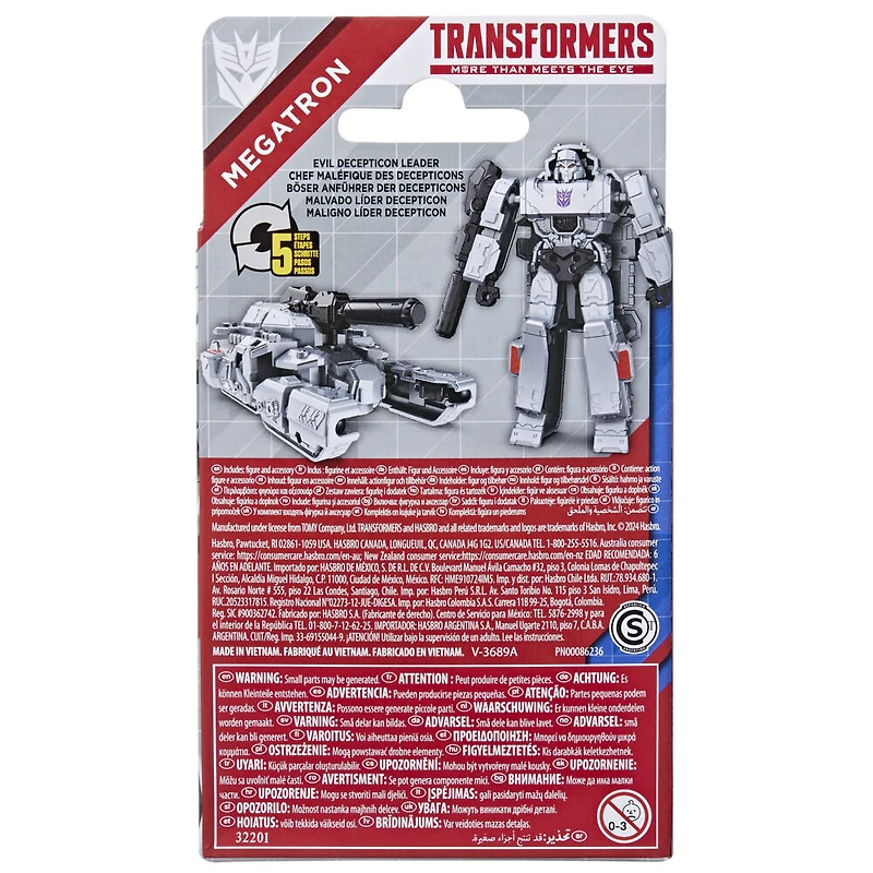 Transformers Generations Authentics Bravo, figurine Megatron
