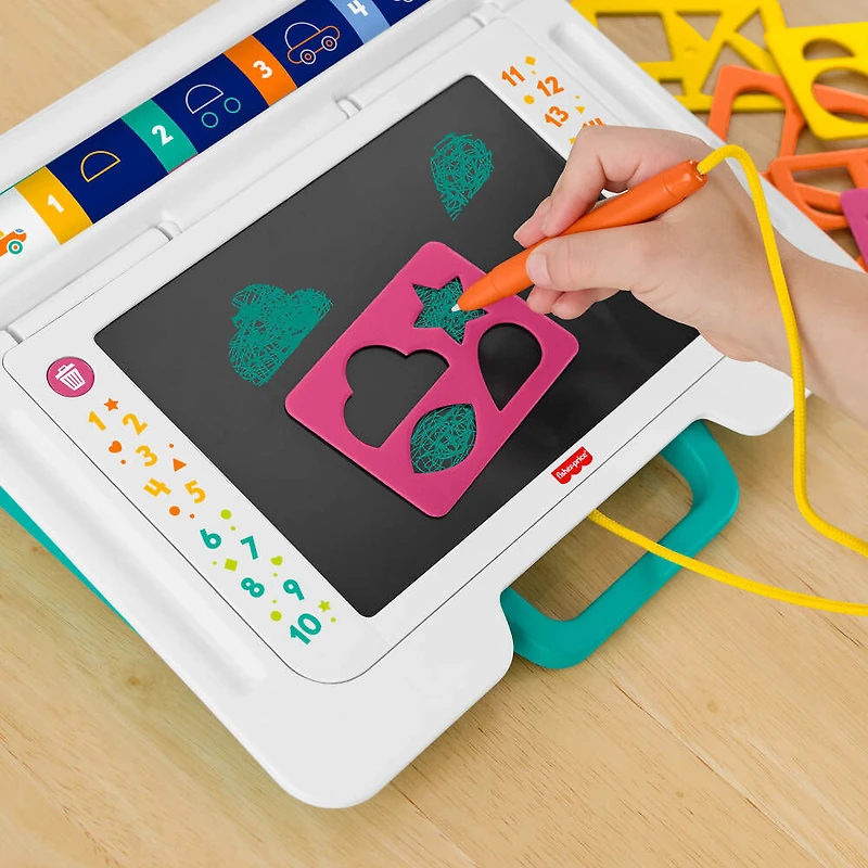 Fisher-Price-Bureau Apprentissage et Dessin-tablette écriture,