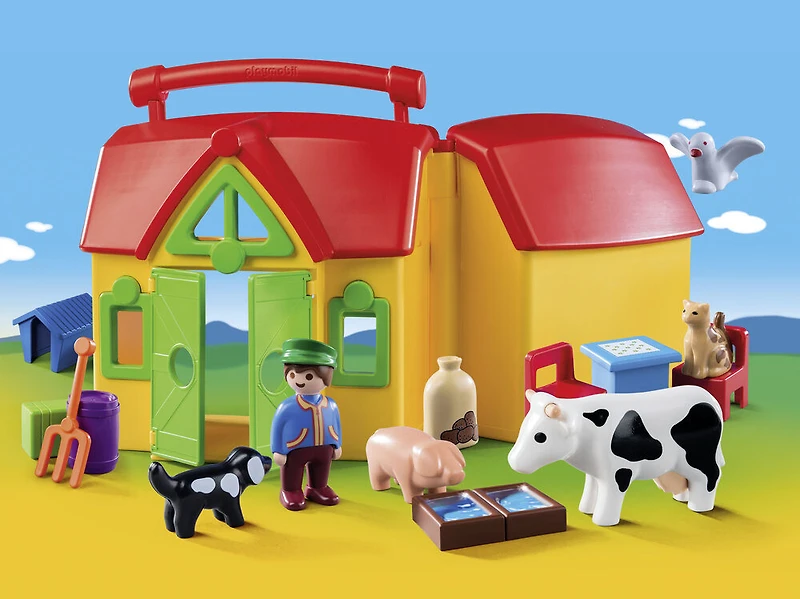 Playmobil - Ferme transportable avec animaux