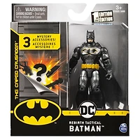 BATMAN, Figurine articulée BATMAN Renaissance tactique de 10 cm avec 3 accessoires mystère, Mission 1