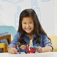 Marvel Spidey and His Amazing Friends, figurine Ms. Marvel et moto Embiggen