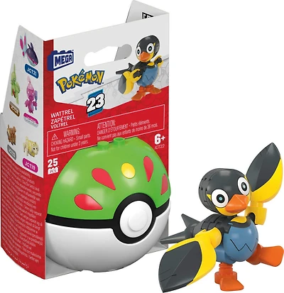 MEGA  Pokémon  Figurine articulée  Zapétrel, Pokéball (25pièces)