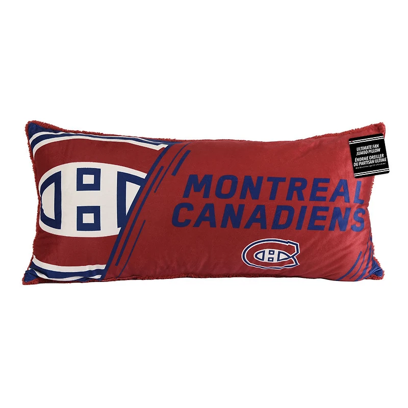 Oreiller de corps LNH Montreal Canadiens (18 "x36")