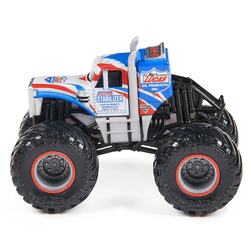 Monster Jam, Monster trucks en métal moulé Lucas Stabilizer Vs. Jester officiels, échelle 1:64