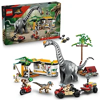 LEGO Jurassic World Mission de Suivi du Raptor et du Titanosaure, Jouet avec Station de Recharge 76973
