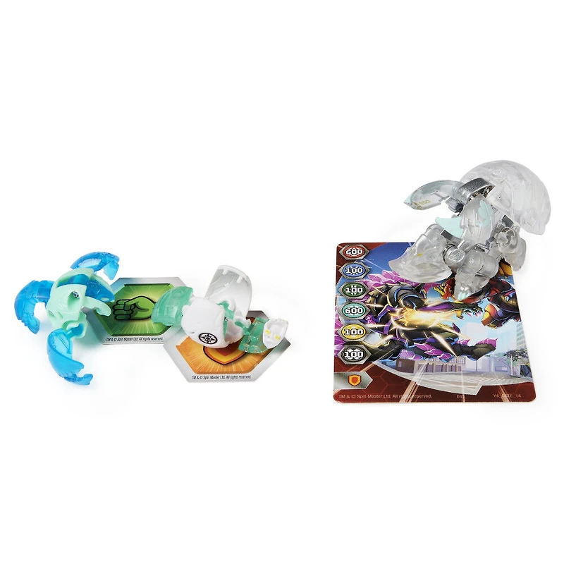 Bakugan Evolutions, Coffret Platinum Power Up Colossus Nano avec Siphon et Riptide