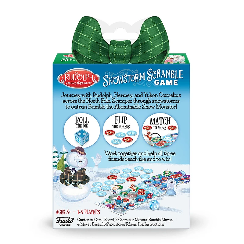 Funko Games Rudolph The Red-Nosed Reindeer Snowstorm Scramble jeu de cartes - Édition anglaise