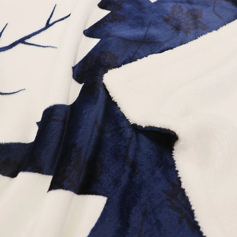 Couverture en polaire Sherpa à motif sportif des Maple Leafs de Toronto de la LNH(50 x 60)