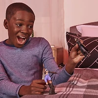 DC Comics, Figurine articulée The Penguin de 10 cm avec 3 accessoires et une carte mystère