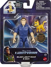 Disney/Pixar - Lightyear - Figurines - Buzz Lightyear et Sox, 12,7 cm