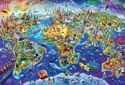 Eurographics Variety 2000 Piece Crazy World