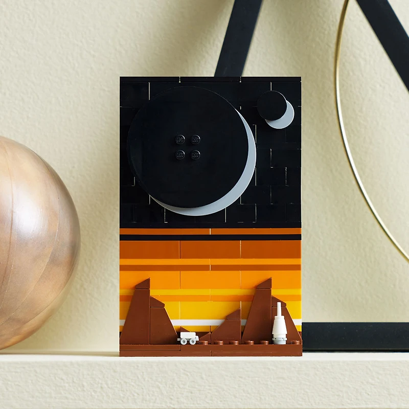 LEGO Ideas Tales of the Space Age 21340 Building Set; 4 Connectible 3D Postcard Display Models; Gift Idea for Adults (688 Pieces)