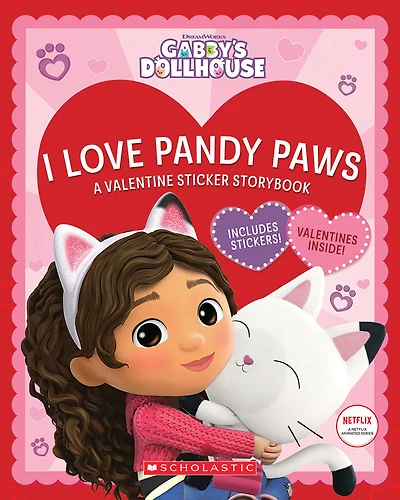 I Love Pandy Paws: A Valentine Sticker Storybook (Gabby's Dollhouse) (Media tie-in) - Édition anglaise