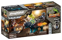 Triceratops et soldats Playmobil Dino Rise