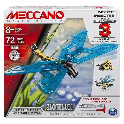 Meccano, 3 Model Building Kit, Insects