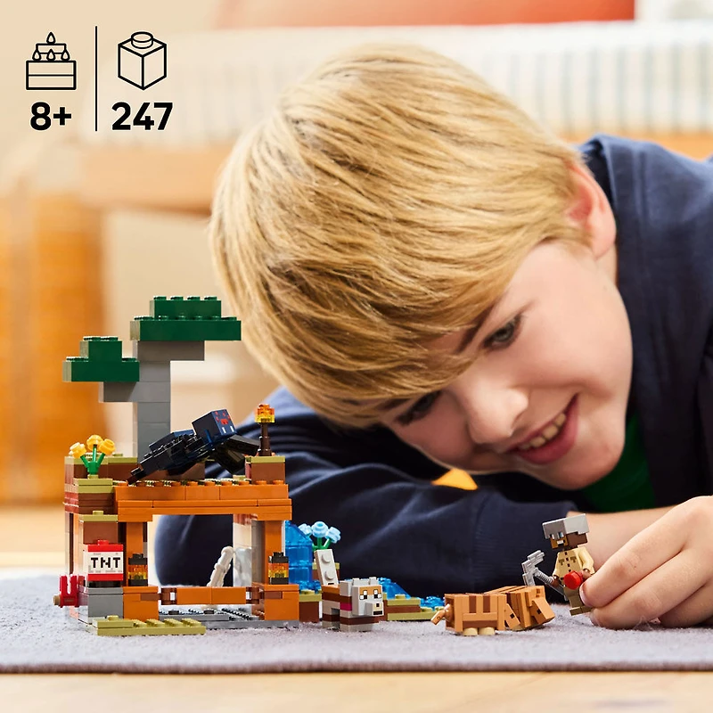 LEGO Minecraft The Armadillo Mine Expedition Toy Figures and Playset - with Gaming Figures for Pretend Play - 21269
