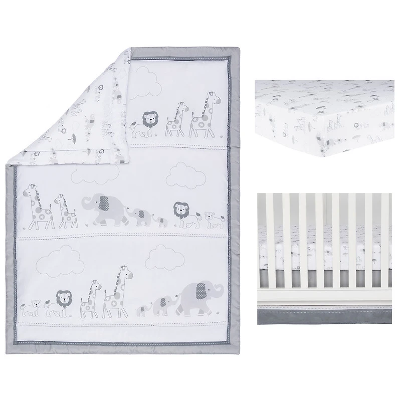 Follow The Leader 4 Pc Crib Bedding Set