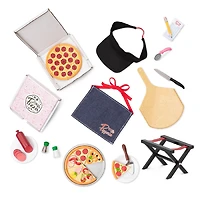 Accessoires et aliments de pizzeria pour poupée 46 cm, Yummy Pizzeria Set, Our Generation