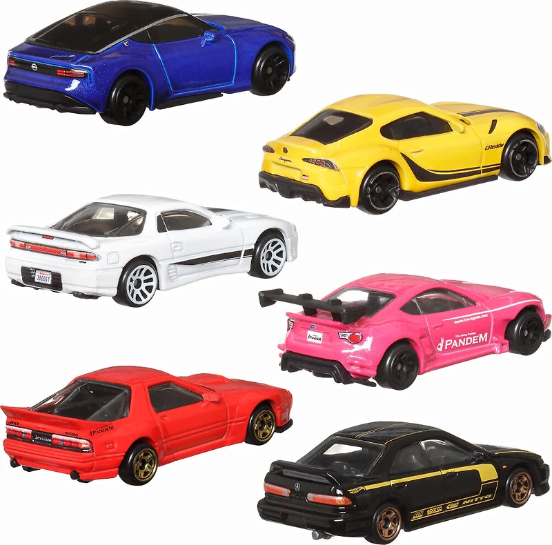 Hot Wheels  Métal moulé  1:64  Coffret de 6 Rues du Japon