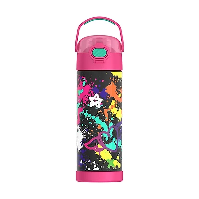 Bouteille d'eau FUNtainerMD avec bec, Grafitti Pink, 16oz