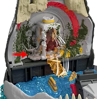 Coffret de jeu Mosasaure JurassicWorld: Renaissance de luxe, 7fonctions et effets sonores interactifs, 6micro figurines