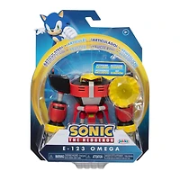  Figurine de 4 pouces Sonic - E-123 Omega avec Émeraude de chaos jaune