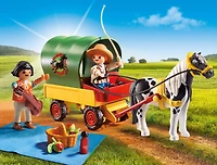 Playmobil - Pique-nique et chariot avec poney