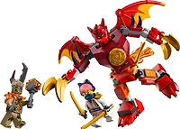 LEGO NINJAGO Ensemble de Combat : Rrobot Dragon de Kai, Jouet Robot, Ensemble de Jeu avec 3 Figurines 71851