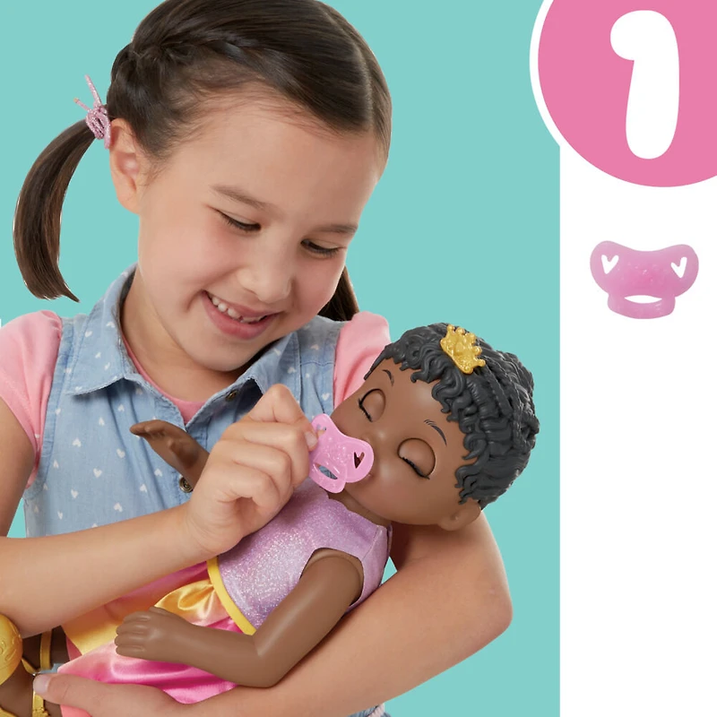 Baby Alive Poupée Princesse Ellie grandit !, poupée de 45 cm qui parle et grandit