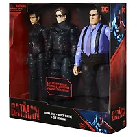 DC Comics, The Batman 3-Pack with 12" Bruce Wayne, Selina Kyle, The Penguin Action Figures