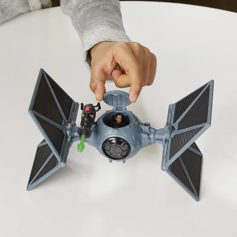 Star Wars Mission Fleet, Outland TIE fighter, Assaut impérial, figurine Moff Gideon de 6 cm et véhicule