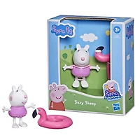 Peppa Pig Peppa's Adventures assortiment figurines Peppa et ses amis, jouet préscolaire, figurine Suzy Sheep