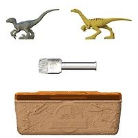 Jurassic World - Minis - Découverte de Dinosaure - Blue le Vélociraptor et Gallimimus