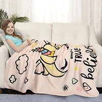 Jeté en peluche de Emoji vrai croyant